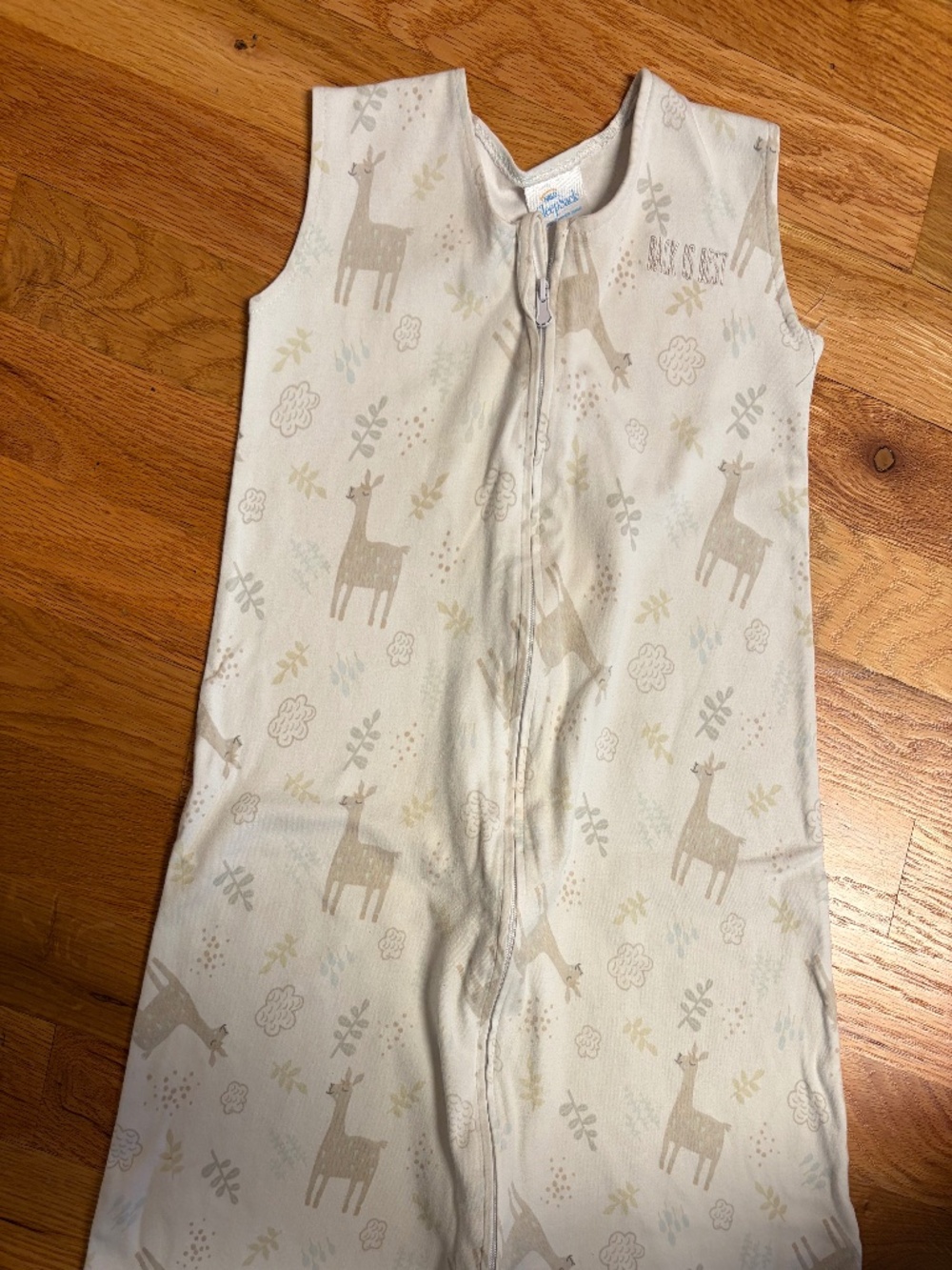 Cotton Halo Med Sleep sack with deer pattern
